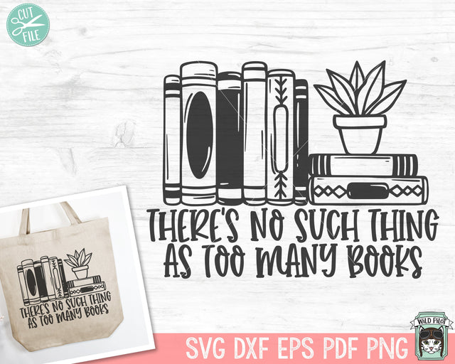 Books SVG, Reading SVG, Book Lover SVG, Library svg, Librarian svg, Stack of Books svg, Plant svg, Teacher Shirt svg, Potted Plant svg SVG Wild Pilot 