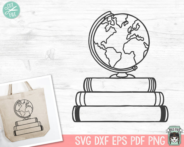 Books SVG, Reading SVG, Earth Day Shirt svg, Planet Earth svg, Earth svg, Book Lover SVG, Librarian svg, Reading png, Teacher Shirt svg SVG Wild Pilot 