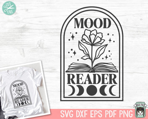Books SVG, Reading SVG, Floral Book svg, Book Lover SVG, Flower Book svg, Librarian svg, Library svg, Mystical svg, Moon Phases svg SVG Wild Pilot 