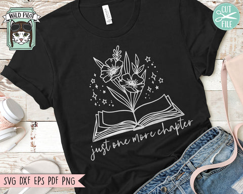 Books SVG, Reading SVG, Floral Book svg, Book Lover SVG, Flower Book svg, Librarian svg, Library svg, Reading png, Teacher Shirt svg SVG Wild Pilot 