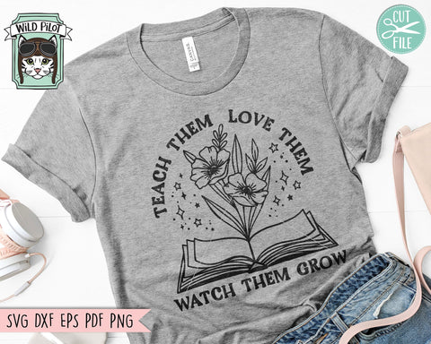Books SVG, Reading SVG, Floral svg, Flower svg, Inspirational svg, Motivational svg, Positive svg, Teacher Shirt svg, Book Lover svg SVG Wild Pilot 