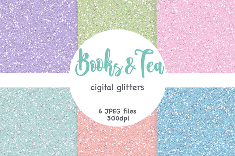 Books Tea Digital Pattern | Glitter Paper Set Digital Pattern GlamArtZhanna 