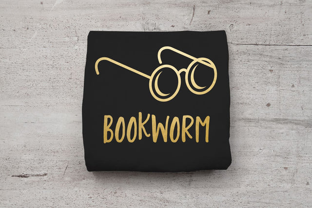 Bookworm Round Glasses SVG SVG Designed by Geeks 