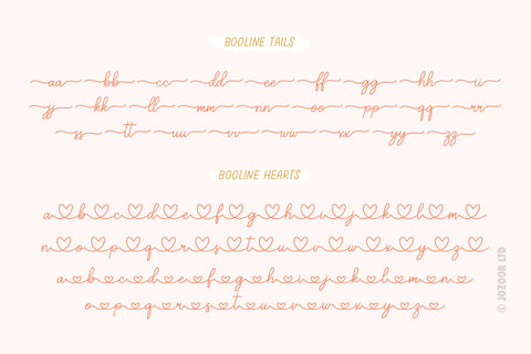Booline Morning - Monoline Font Duo Font Jozoor 