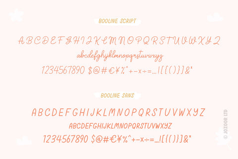 Booline Morning - Monoline Font Duo Font Jozoor 