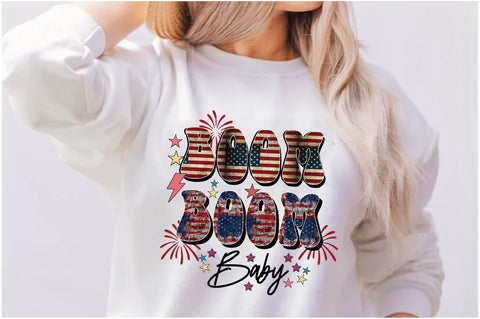 Boom Boom Baby 4th of July Sublimation Sublimation Jagonath Roy 