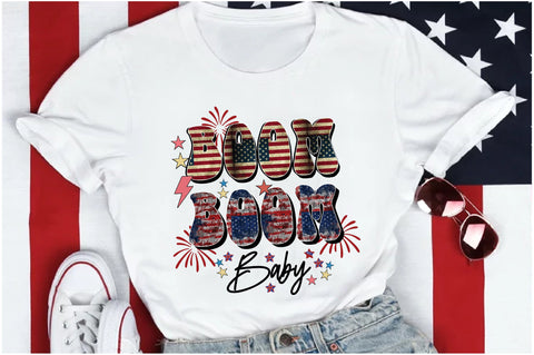 Boom Boom Baby 4th of July Sublimation Sublimation Jagonath Roy 