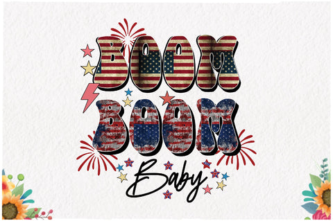 Boom Boom Baby 4th of July Sublimation Sublimation Jagonath Roy 