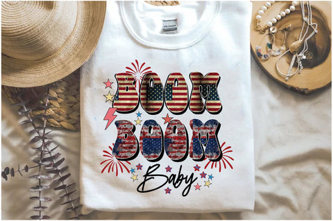 Boom Boom Baby 4th of July Sublimation Sublimation Jagonath Roy 