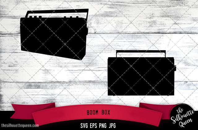 Boom Box Silhouette Vector SVG SVG Loveleen Kaur 