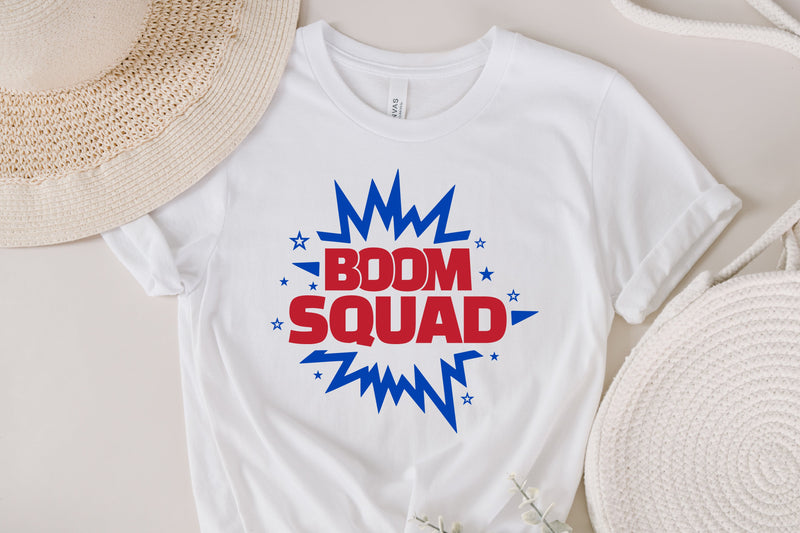 Boom Squad SVG, summer svg, Fireworks SVG, 4th of July Shirt svg, DXF ...