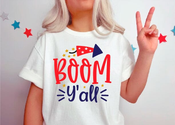 boom y'all svg, 4th of july svg,DXF EPS PNG america svg, SVG designstore 