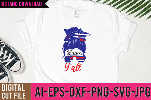 Boom Y'all SVG Cut File SVG BlackCatsMedia 