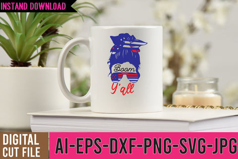 Boom Y'all SVG Cut File SVG BlackCatsMedia 