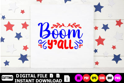 Boom Y'All SVG Shahin alam 