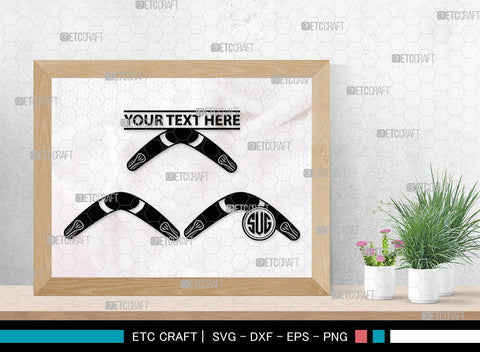 Boomerang Monogram, Boomerang Silhouette, Plotter Boomerang Svg, Boomerang SVG, Game Svg, Sport Svg, Returning Boomerang, SB00016 SVG ETC Craft 