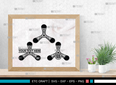 Boomerang Monogram, Boomerang Silhouette, Plotter Boomerang Svg, Boomerang SVG, Game Svg, Sport Svg, Returning Boomerang, SB00016 SVG ETC Craft 