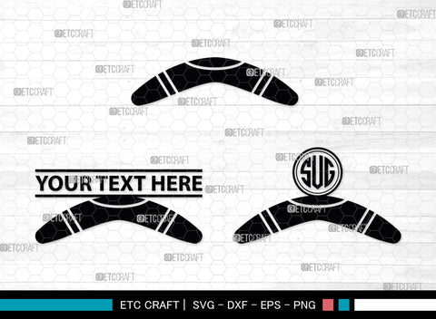 Boomerang Monogram, Boomerang Silhouette, Plotter Boomerang Svg, Boomerang SVG, Game Svg, Sport Svg, Returning Boomerang, SB00016 SVG ETC Craft 