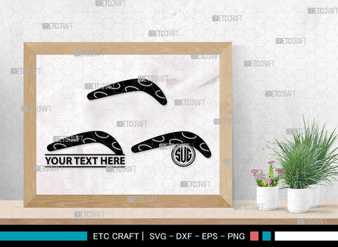 Boomerang Monogram, Boomerang Silhouette, Plotter Boomerang Svg, Boomerang SVG, Game Svg, Sport Svg, Returning Boomerang, SB00016 SVG ETC Craft 