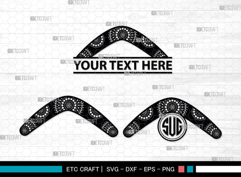 Boomerang Monogram, Boomerang Silhouette, Plotter Boomerang Svg, Boomerang SVG, Game Svg, Sport Svg, Returning Boomerang, SB00016 SVG ETC Craft 