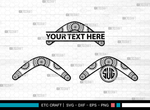 Boomerang Monogram, Boomerang Silhouette, Plotter Boomerang Svg, Boomerang SVG, Game Svg, Sport Svg, Returning Boomerang, SB00016 SVG ETC Craft 