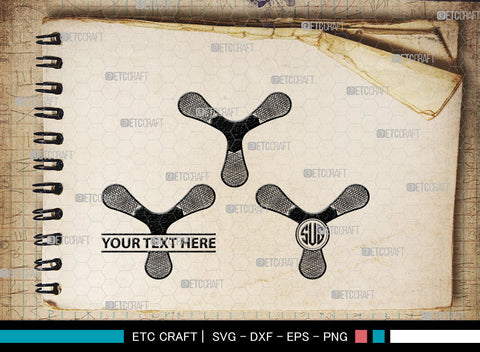 Boomerang Monogram, Boomerang Silhouette, Plotter Boomerang Svg, Boomerang SVG, Game Svg, Sport Svg, Returning Boomerang, SB00016 SVG ETC Craft 