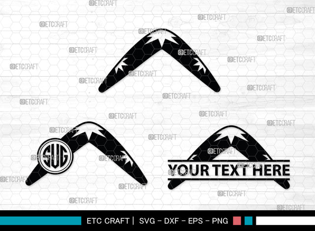 Boomerang Monogram, Boomerang Silhouette, Plotter Boomerang Svg, Boomerang SVG, Game Svg, Sport Svg, Returning Boomerang, SB00016 SVG ETC Craft 