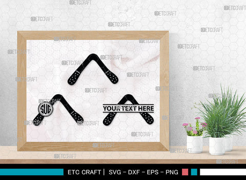 Boomerang Monogram, Boomerang Silhouette, Plotter Boomerang Svg, Boomerang SVG, Game Svg, Sport Svg, Returning Boomerang, SB00016 SVG ETC Craft 