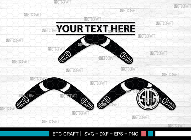 Boomerang Monogram, Boomerang Silhouette, Plotter Boomerang Svg, Boomerang SVG, Game Svg, Sport Svg, Returning Boomerang, SB00016 SVG ETC Craft 
