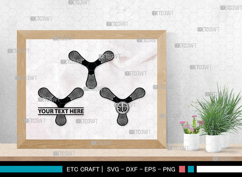 Boomerang Monogram, Boomerang Silhouette, Plotter Boomerang Svg, Boomerang SVG, Game Svg, Sport Svg, Returning Boomerang, SB00016 SVG ETC Craft 