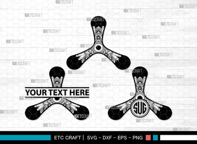Boomerang Monogram, Boomerang Silhouette, Plotter Boomerang Svg, Boomerang SVG, Game Svg, Sport Svg, Returning Boomerang, SB00016 SVG ETC Craft 