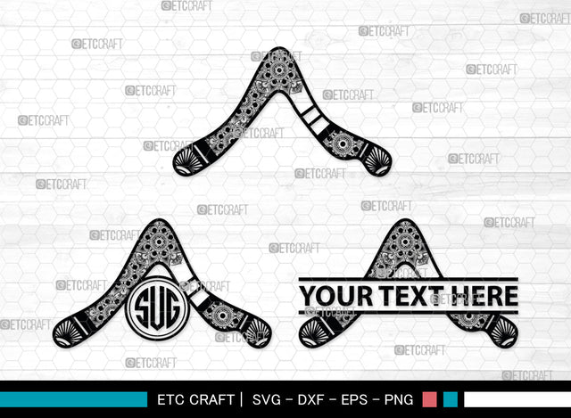 Boomerang Monogram, Boomerang Silhouette, Plotter Boomerang Svg, Boomerang SVG, Game Svg, Sport Svg, Returning Boomerang, SB00016 SVG ETC Craft 