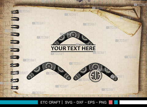 Boomerang Monogram, Boomerang Silhouette, Plotter Boomerang Svg, Boomerang SVG, Game Svg, Sport Svg, Returning Boomerang, SB00016 SVG ETC Craft 