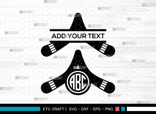 Boomerang SVG, Boomerang svg, Game Svg, Sports Svg, Boomerang Icon, Flying Boomerang, Split Monogram SVG ETC Craft 