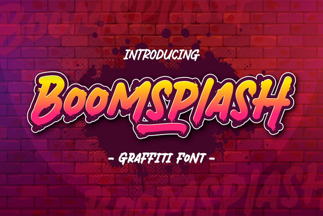 Boomsplash Font Allouse.Studio 