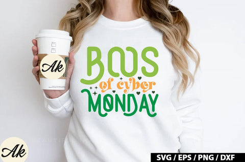Boos of cyber monday Retro SVG SVG akazaddesign 