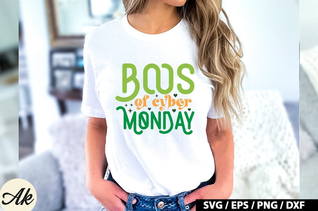 Boos of cyber monday Retro SVG SVG akazaddesign 