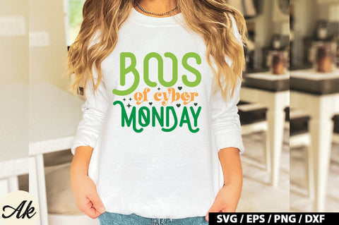 Boos of cyber monday Retro SVG SVG akazaddesign 