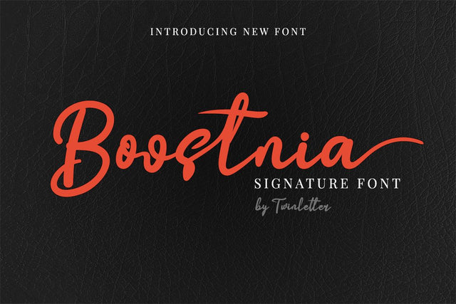 Boostnia Font twinletter 