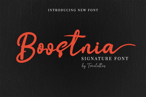 Boostnia Font twinletter 