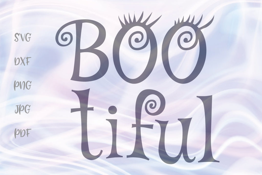 Bootiful Sign Happy Halloween - So Fontsy