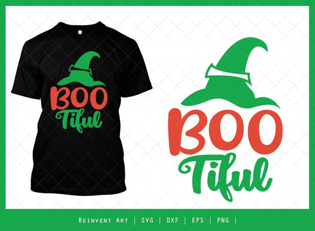 BooTiful SVG Cut File | Halloween Cap T-shirt Design SVG Reinvent Art 