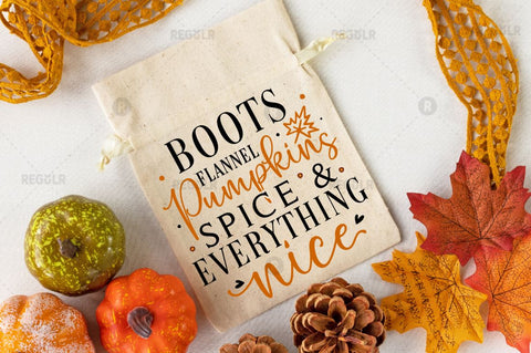 Boots flannel Pumpkins spice & everything nice SVG SVG Regulrcrative 