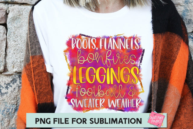 Boots Flannels Leggings, Fall PNG, Autumn PNG, Fall Sublimation, Autumn Sublimation Design SVG Craft Pixel Perfect 