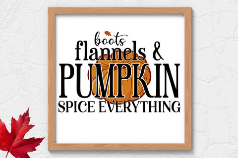 Boots flannels & pumpkin spice everything SVG SVG Regulrcrative 
