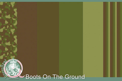 Boots On The Ground Patriotic Papers Digital Pattern QueenBrat Digital Designs 
