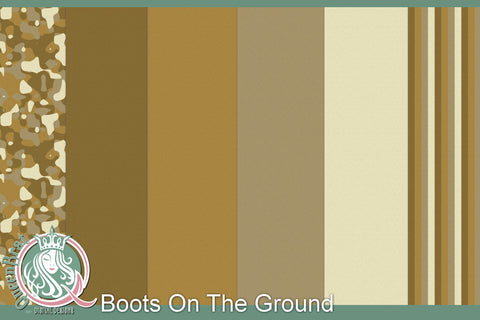 Boots On The Ground Patriotic Papers Digital Pattern QueenBrat Digital Designs 
