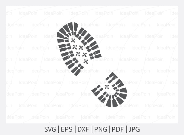 Boots Sole Svg File, Hiking Boots, Boot Print svg, sole Silhouette, Hiking svg, Sole SVG, Footprint SVG, Sport Boots Sole SVG, Military svg SVG Dinvect 
