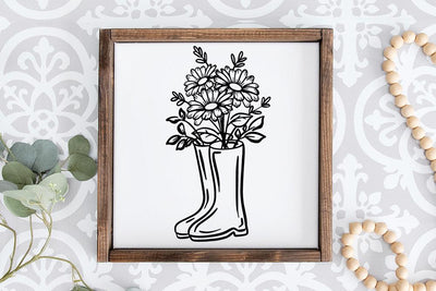 Boots with Flowers SVG SVG So Fontsy Design Shop 