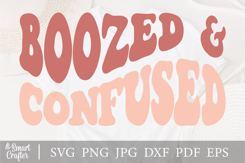 Boozed Confused Svg Png, Dazed And Engaged, Bachelorette Party Svg, Bride And Bridesmaids Svg, Bridal Party Svg, Wavy Stacked Svg SVG Fauz 